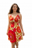 Bright Yellow / Green Colourful Dotty Short Summer Dress/Party Dress - Fair Trade 100% Cotton